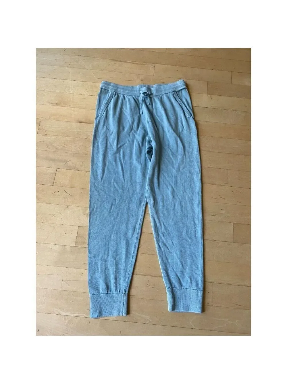 BAREFOOT Dreams mens sweatpants jogger washed denim look